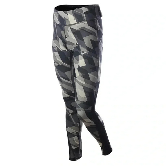 Nike Pants - Nike Power Racer Geo Groove Printed Running Leggings Size M